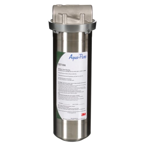 3M Aqua Pure Whole House Std. Dia. Stainless Steel Filter Housing SST1HA. Heavy Duty Construction