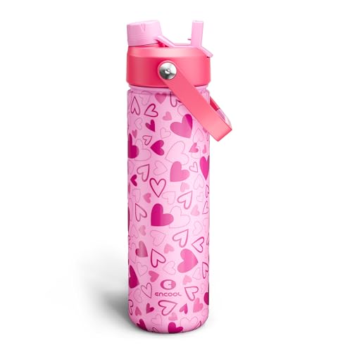 Insulated Water Bottle with Straw Stainless Steel Water Bottle