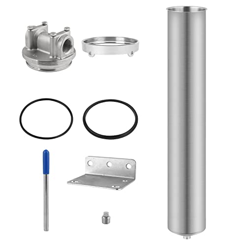 NSF ANSI 42 Certification 304 Stainless Steel Filter Housing for 20" Filter Cartridge