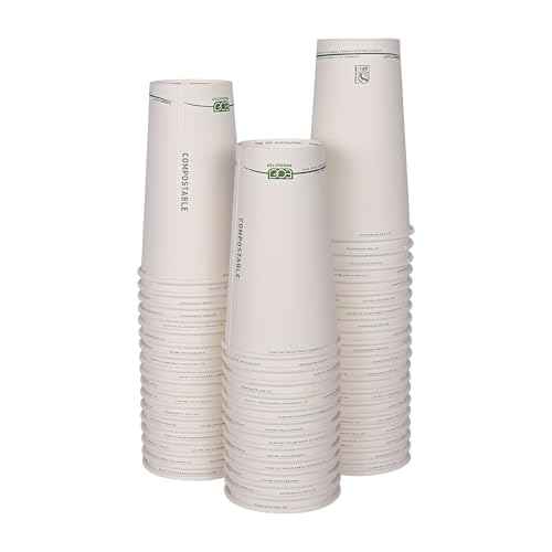 GreenStripe Disposable Paper Hot Cups (50 Count)