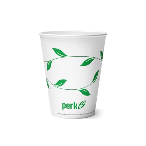 Eco Compostable Paper Hot Cups (50 Count)