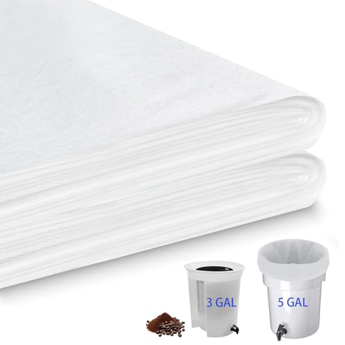 50 Pcs Commercial Cold Brew Coffee Filters for 5 Gallon Buckets & Commercial Cold Brew Coffee Makers (50 Count)