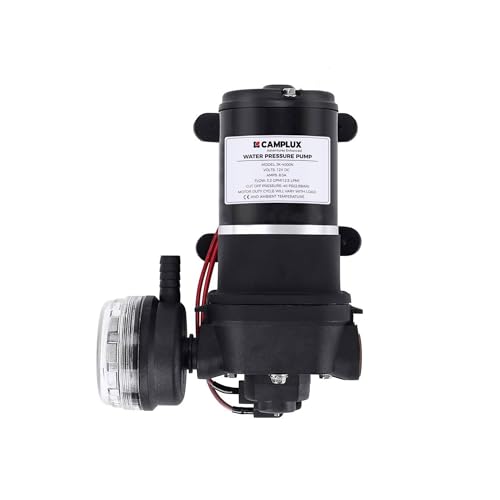 CAMPLUX DC 12V Water Pump with Strainer Filter