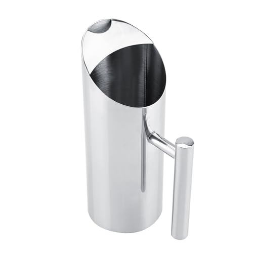 Stainless Steel Water Pitcher with Ice Guard
