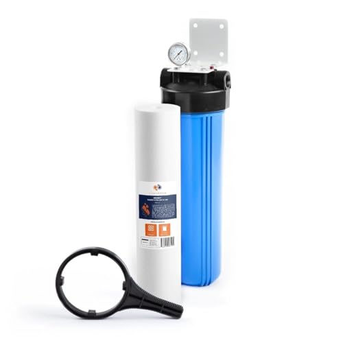 Whole House Water Filter System for Well Water with 5 Micron 20x4.5 Purification Reducing Sediment Cartrige