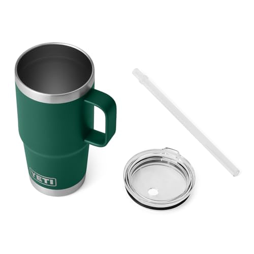 Rambler 25 oz Tumbler with Handle and Straw Lid