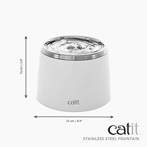 Fresh & Clear Stainless Steel Cat Water Fountain