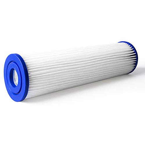 Pleated Poly Sediment Water Filter Cartridge 10x2.5" 20 Micron 25 Pack (25 Count)