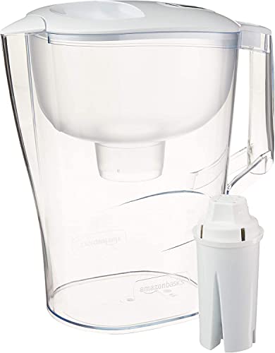 10 Cup Pitcher with Filter Compatible with Brita Water Filter