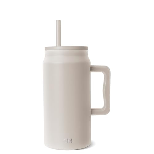 50 oz Mug Tumbler with Handle and Straw Lid