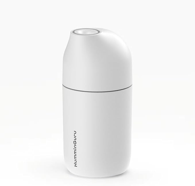 Ultrasonic Essential Oil Diffuser & Humidifier - 90ml USB-C Aromatherapy Device for Car, Home, Office with 3 Essential Oils (Lavender, Peppermint, Cedar) - 20-Min Auto Shutoff, White