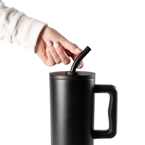 40oz Leak Proof Ceramic Lined Tumbler with Handle