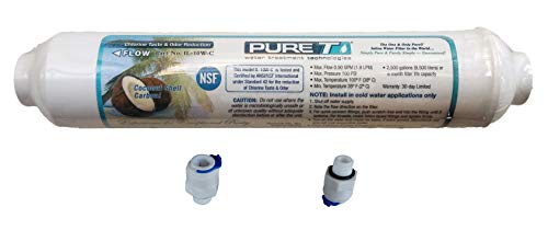 Inline Granulated Activated Carbon Filter 10" with 3