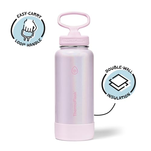 Insulated Water Bottle with Straw Lid