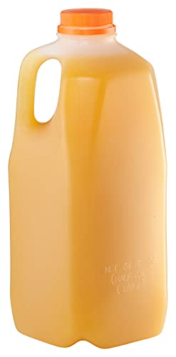 Empty Plastic Juice Bottles with Tamper Evident Caps 64 OZ (5 Count)