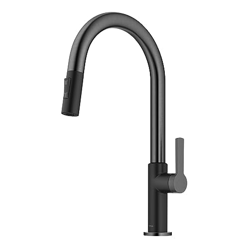 Black Stainless Steel Pull Down Kitchen Faucet KPF
