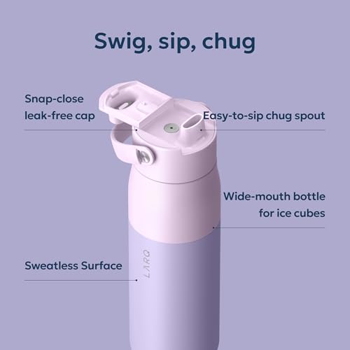 Swig Top Insulated Stainless Steel Water Bottle with Straw and Handle