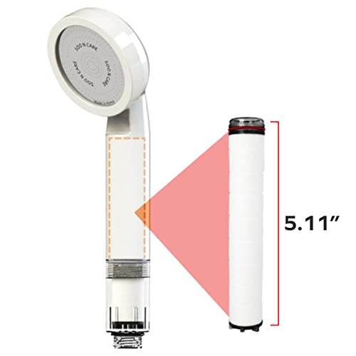 Visible Filtered Shower Head LITE Sediment Filter with High Pressure NSF Certified Korea