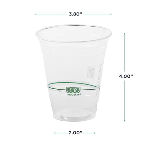 GreenStripe Clear Disposable Cold Cups (50 Count)