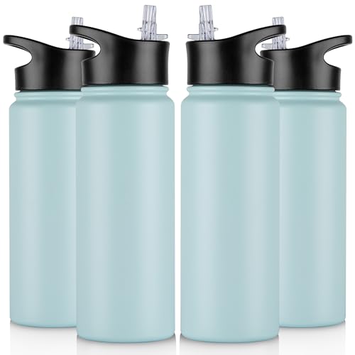 24 oz Insulated Water Bottle Bulk 4 Pack (4 Count)