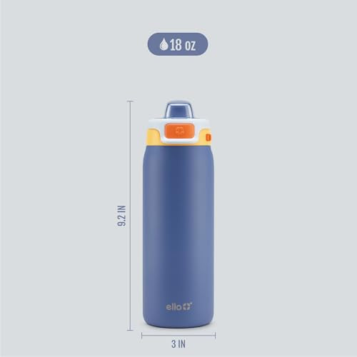 Pop & Fill 18oz Stainless Steel Kids Water Bottle with Quick Fill Lid