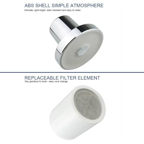 Cascada High Pressure 5.5" Rainfall Filtered Shower Head with 15
