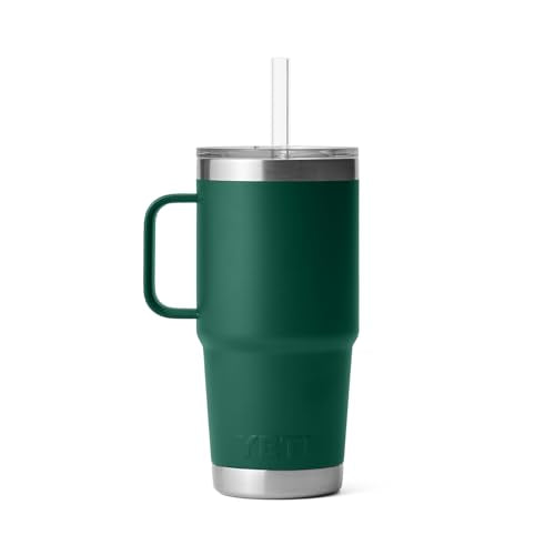 Rambler 25 oz Tumbler with Handle and Straw Lid