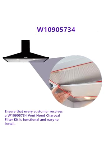 W10905734 Vent Hood Charcoal Filter Kit