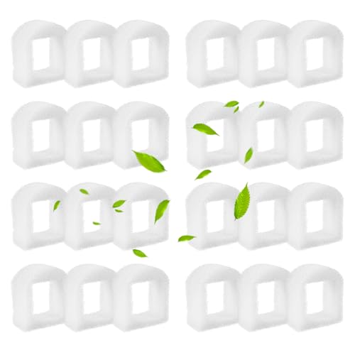24 pcs Cat Water Fountain Replacement Foam Filters for PetSafe Drinkwell Ceramic and Stainless Steel Pet Fountains (24 Count)