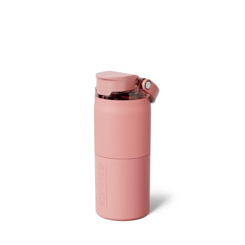Rise 18oz Water Bottle with Covered Silicone Straw