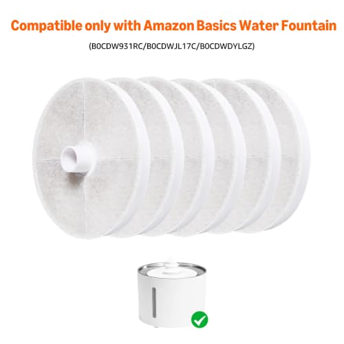 Replacement Filters for 3L Pet Water Fountain (6 Count)