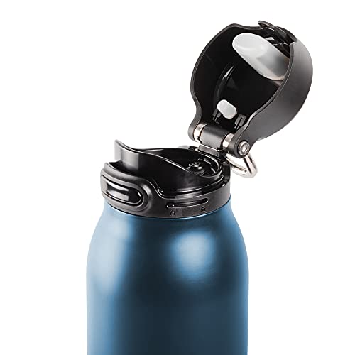 Vacuum Insulated Premium Water Bottle with Rechargeable Bluetooth Speaker and Xtreme Mini Bluetooth Remote. Remote Doubles as Gaming Joystick