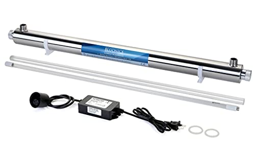 55W UV Ultraviolet Light Plus Sediment and Carbon Well Water Filter Purifier System for Rust
