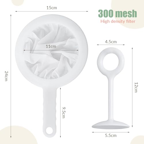 2 Pack Fine Nylon Mesh Strainer