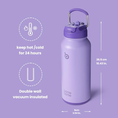 32oz Insulated Water Bottle with Pill Box