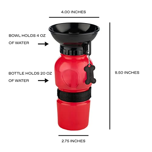 AutoDogMug Dog Water Bottle with Built