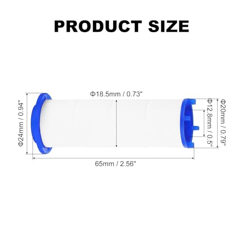 12 Pcs Shower Head Filter 2.6 Inch PP Cotton Filter Cartridge Replacement High