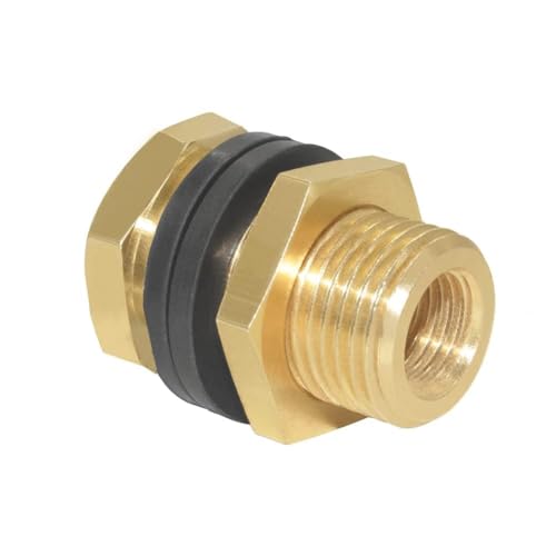 2Set Lengthened Bulkhead Fitting with Plug 1 (2 Count)