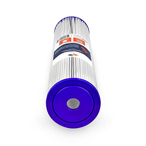 1 Micron Whole House Pleated Sediment Water Filter Cartridge 20x4.5 Well Filter Replacement Compatible with ECP5 (6 Count)