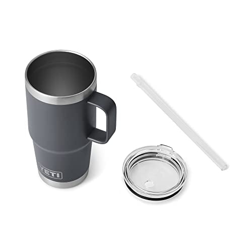 Rambler 25 oz Tumbler with Handle and Straw Lid