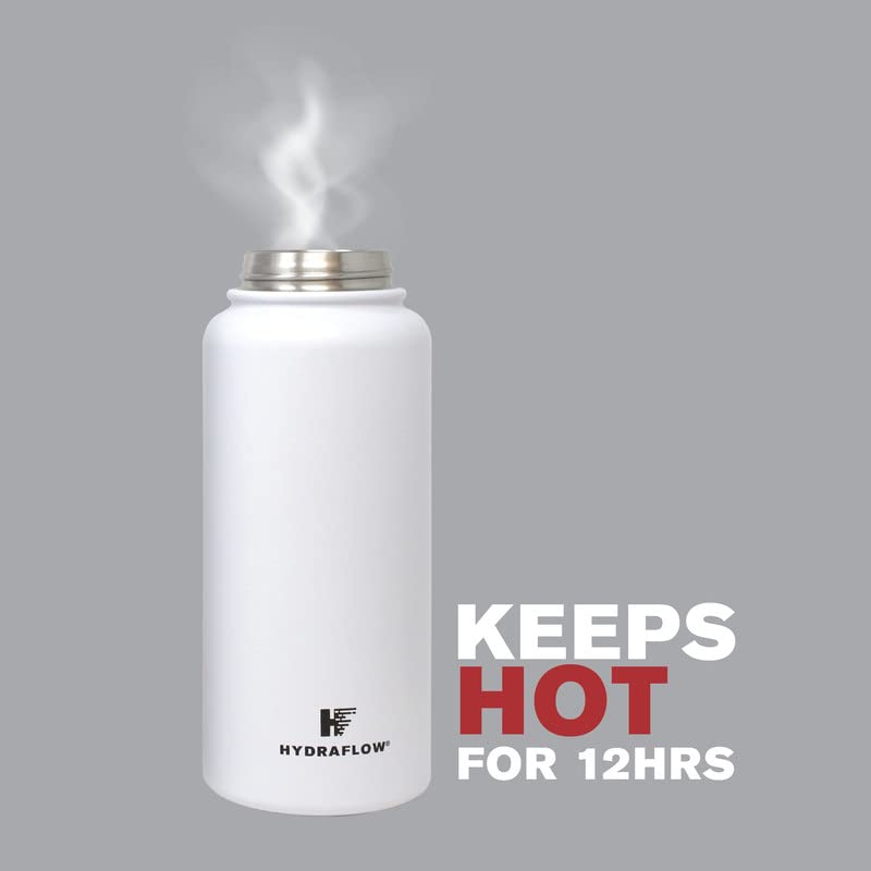 Hybrid Triple Wall Vacuum Insulated Water Bottle with Flip Straw