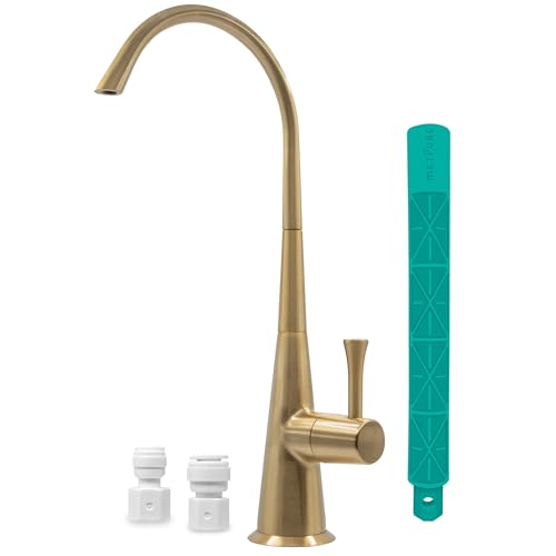 Non-Air-Gap Brass RO Faucet, Brushed Gold