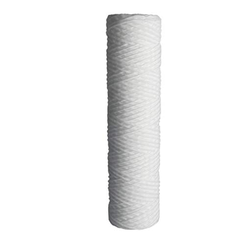 Sediment String Wound Water Filter Cartridge Standard 2.5x10" 20 Micron 25 Pack (25 Count)