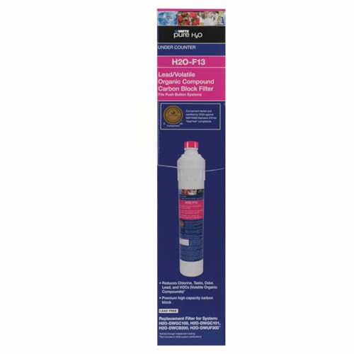 H2O F13 Pure H2O LVOC Carbon Block Replacement Filter 13"
