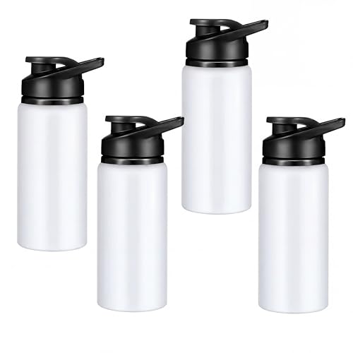 4 Pack Aluminum Water Bottles Bulk 17oz (4 Count)