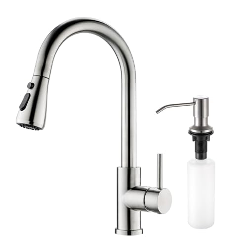 Kitchen Sink Faucet with Soap Dispenser