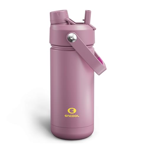 Insulated Water Bottle with Straw Stainless Steel Water Bottle