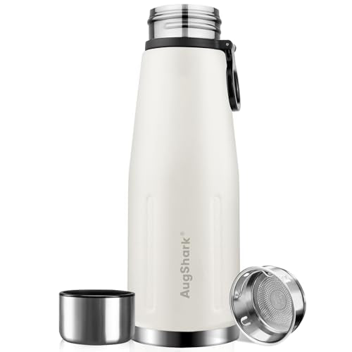 27oz Vacuum Insulated Stainless Steel Thermoses with Foldable Handle & Leakproof Lid