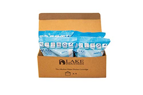 Alkaline Water Pitcher Cartridge Replacement (4 Count)