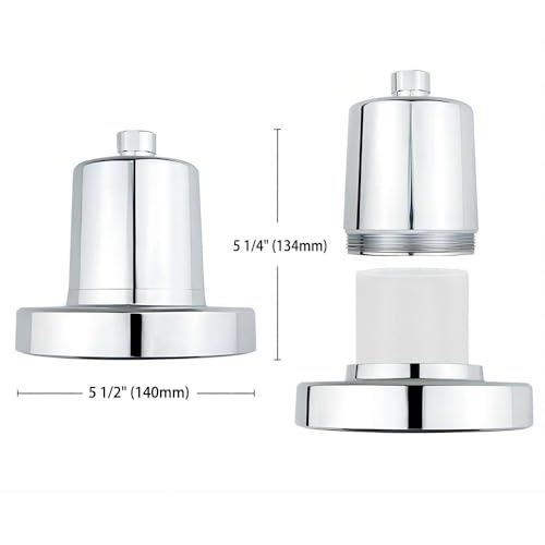 Cascada High Pressure 5.5" Rainfall Filtered Shower Head with 15